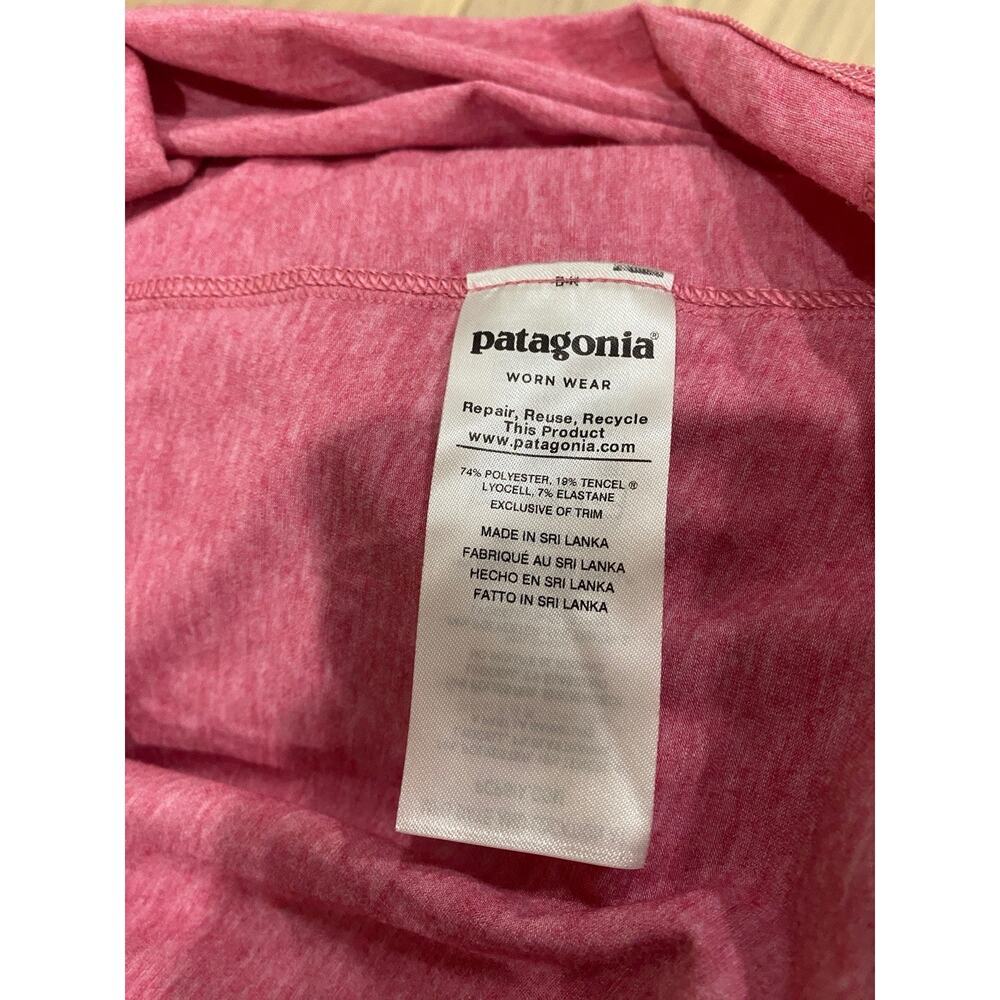 Patagonia Tank Top Shirt Women’s Small Pink Striped Ribbed - Picture 6 of 6